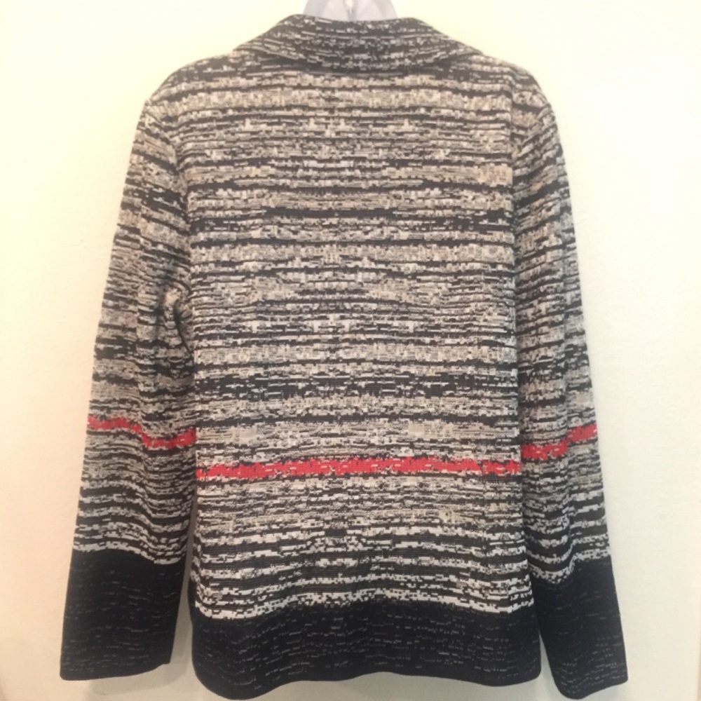 MING WANG Acrylic Knit Textured Jacket Blazer - Picture 2 of 7